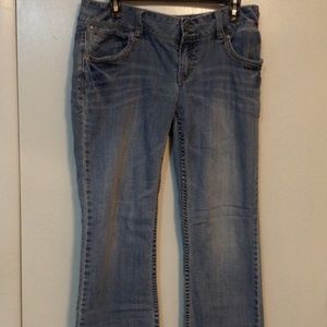 AEROPOSTALE LOW RISE SKINNY BOOTCUT JEANS